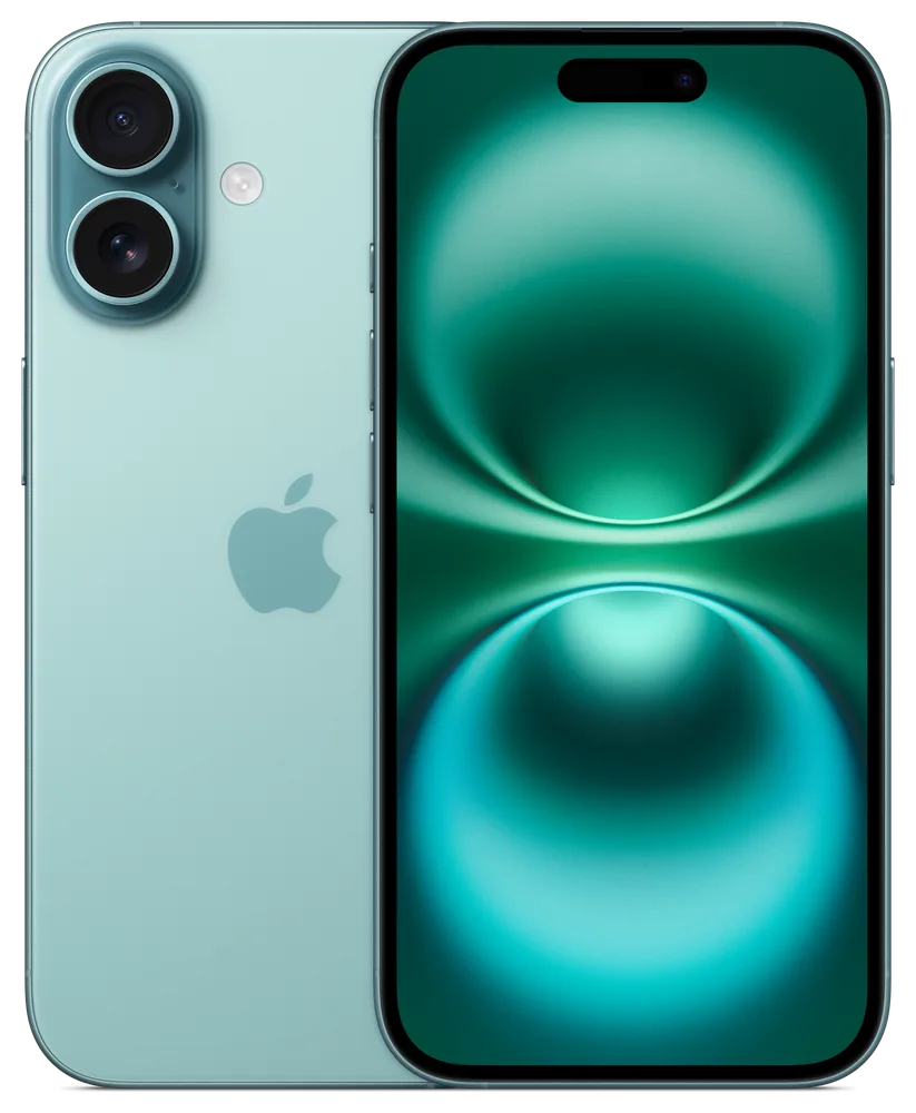 iPhone 16 in Teal